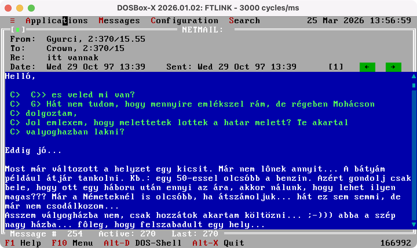 FTLINK.EXE - Utolsó levelek...