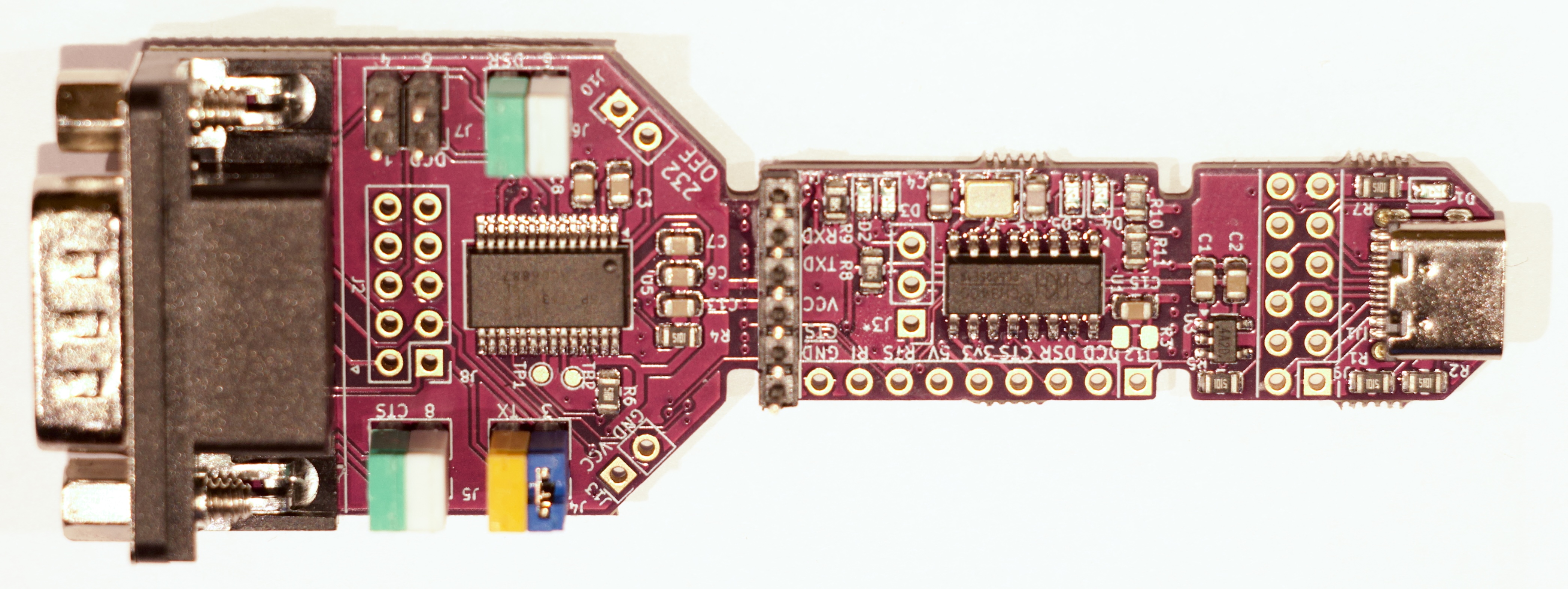 A kiválasztott eszköz egy: Universal Serial Adapter Rev 1 (Second version) (USB-C, UART, RS232) lett,innen: imania.dk